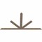 Ekena Millwork Saratoga Smooth Timber Gable Bracket, Douglas Fir, 108"W x 58"H x 1 1/2"D x 5 1/2"F, 13/12 Pitch GBW108X58X0206SAR00SDF - alternate 2